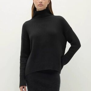 NAKED CASHMERE | Mockneck Joslyn Cashmere Sweater in Black | M